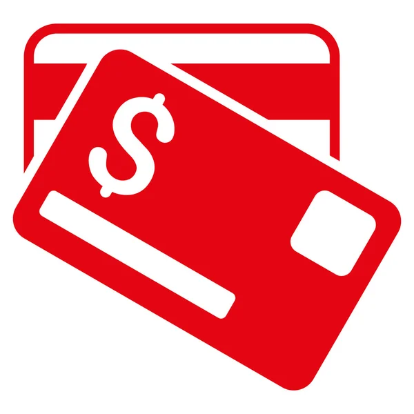 Credit Cards Flat Glyph Icon — Stock Photo, Image