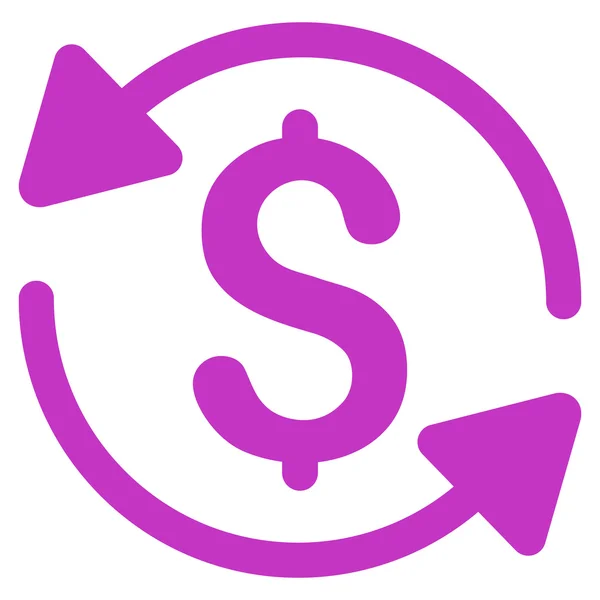Volume de negócios de dinheiro Flat Glyph Icon — Fotografia de Stock