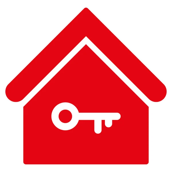 Home Schlüssel flaches Glyphen-Symbol — Stockfoto