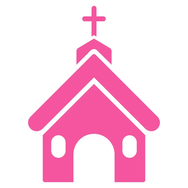 Church Flat Glyph Icon — Stock Photo, Image