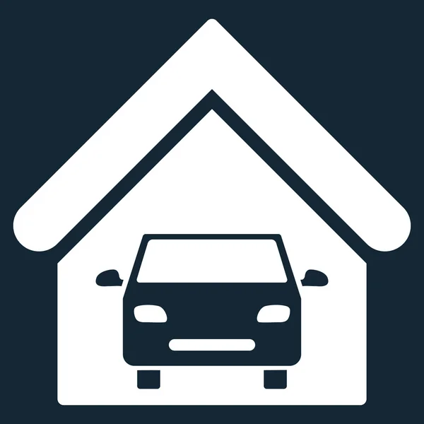 Auto Garage flache Glyphen-Symbol — Stockfoto