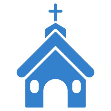 kilise düz vektör simgesi