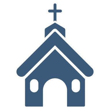kilise düz vektör simgesi
