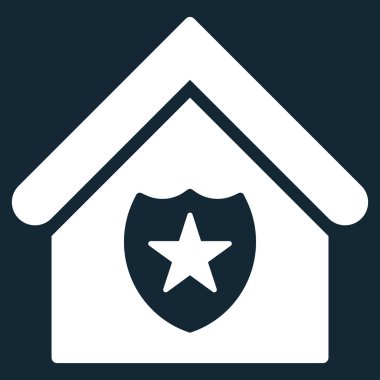 Realty koruma düz vektör simgesi