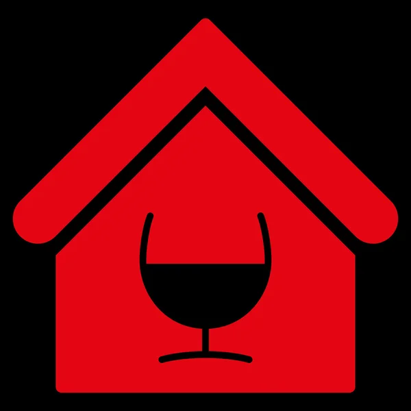 Bár alkohol lapos Vector Icon — Stock Vector