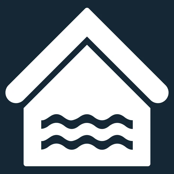 Water zwembad platte Vector Icon — Stockvector