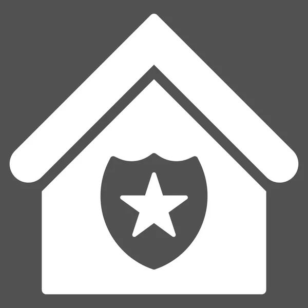 Protección del Inmo Vector plano Icono — Vector de stock