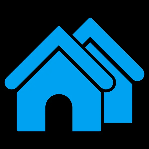Immobiliare flat vector icon — Vettoriale Stock