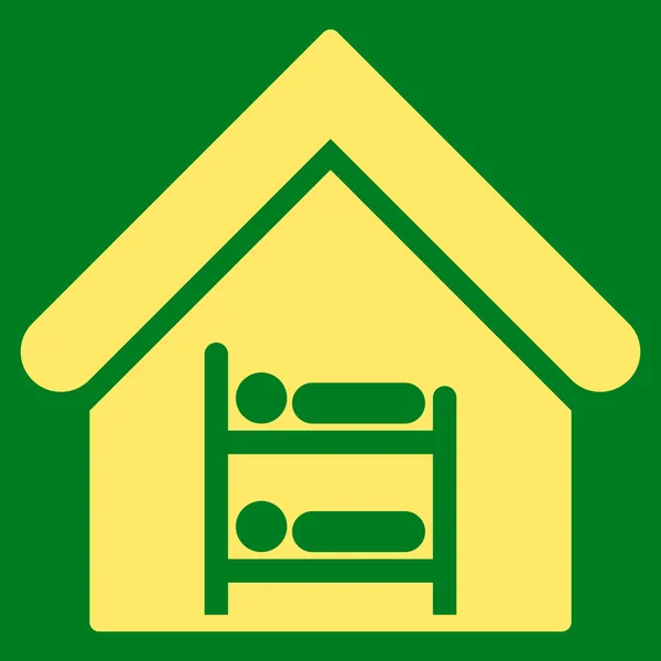 Hostel platt vektor symbol — Stock vektor