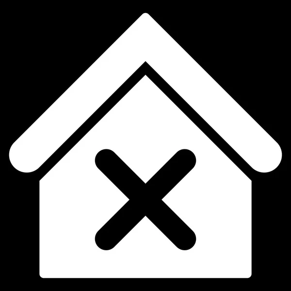 Falsches Haus flache Vektorsymbol — Stockvektor