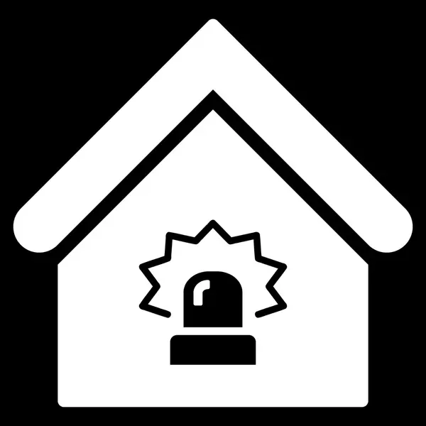 Realty Alarm Flat Vector Icon — Stock Vector