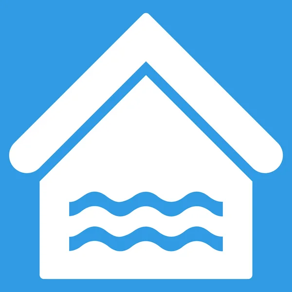 Piscina de agua Vector plano Icono — Vector de stock