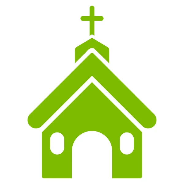 Ícone de vetor plana igreja — Vetor de Stock