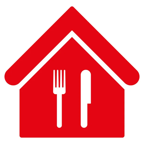 Restaurant flache Glyphen-Symbol — Stockfoto