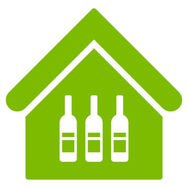 Wine Bar düz vektör simgesi