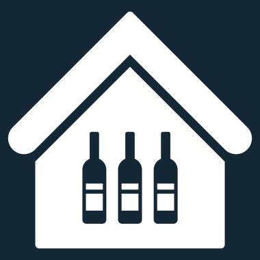 Wine Bar düz vektör simgesi