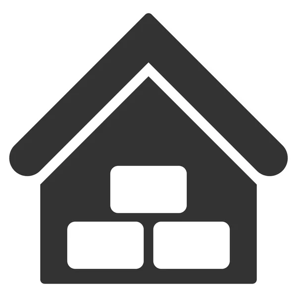 Warehouse Flat Vector Icon — Stock Vector