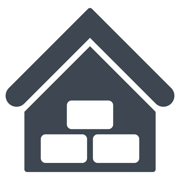 Warehouse Flat Vector Icon — Stock Vector