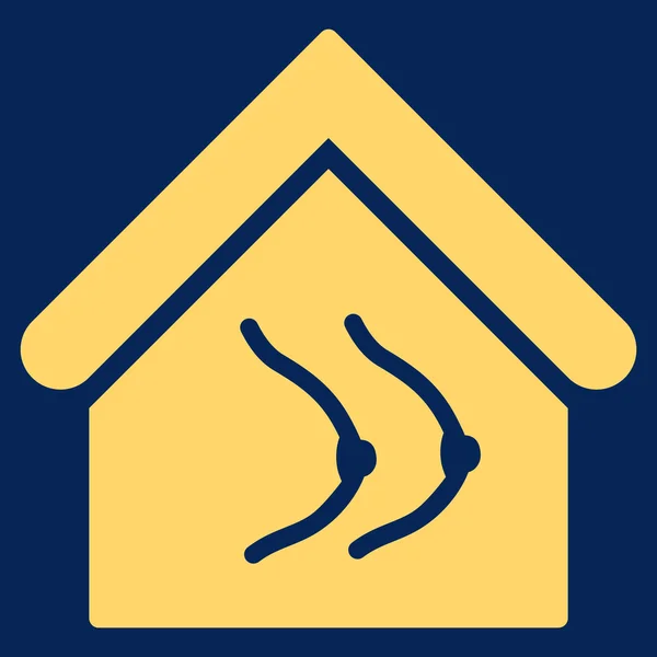 Erotik hus platt vektor symbol — Stock vektor