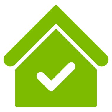 Geçerli House düz vektör simgesi
