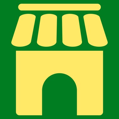 mağaza düz vektör simgesi oluşturma