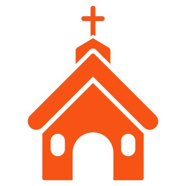 kilise düz vektör simgesi