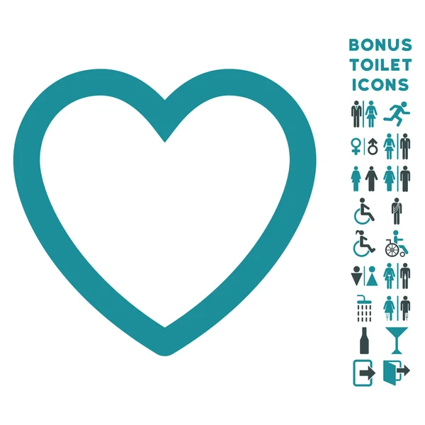 Икона и бонус "Любовное сердце" — стоковое фото