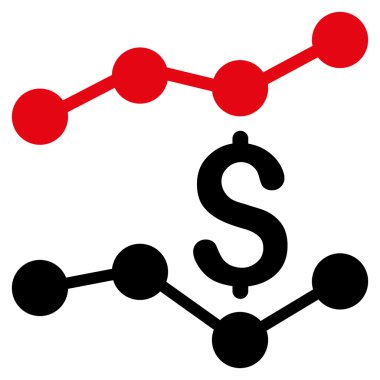 Satış listelerinde düz vektör simgesi