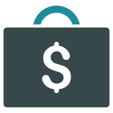 evrak çantası düz vektör simgesi