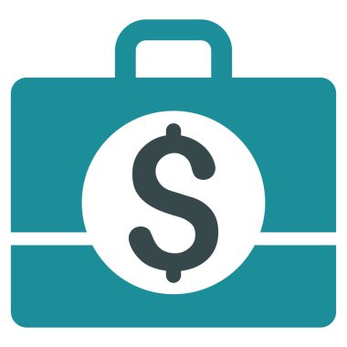 İş büyük düz vektör simgesi