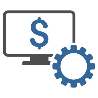 Mali izleme seçenekleri düz vektör simgesi