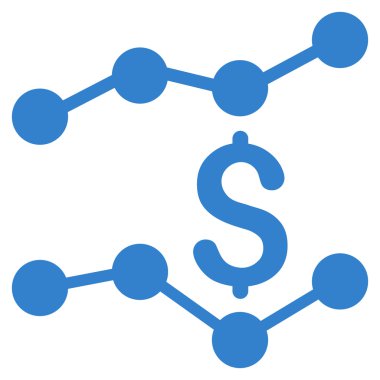 Satış listelerinde düz vektör simgesi