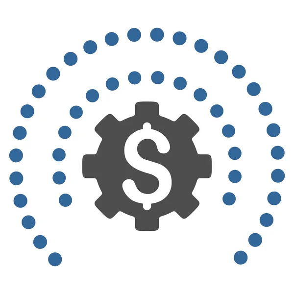 Opções de Esfera Escudo Financeiro Flat Vector Icon — Vetor de Stock