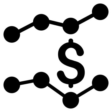 Satış listelerinde düz vektör simgesi