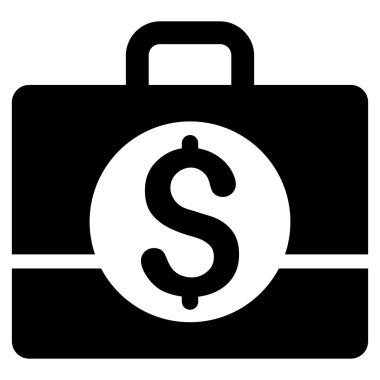 İş büyük düz vektör simgesi