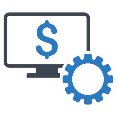 Mali izleme seçenekleri düz vektör simgesi