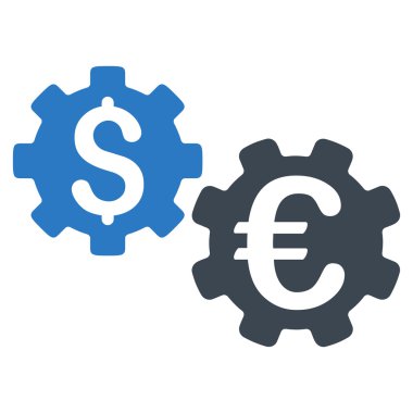 Uluslararası mali mekanik düz vektör simgesi