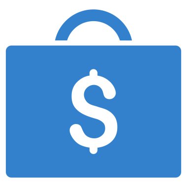 evrak çantası düz vektör simgesi