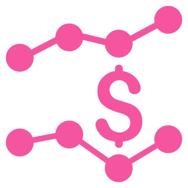 Satış listelerinde düz vektör simgesi