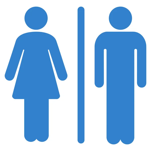 WC πρόσωπα επίπεδη εικόνα διάνυσμα — Διανυσματικό Αρχείο