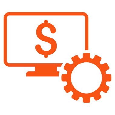 Mali izleme seçenekleri düz vektör simgesi