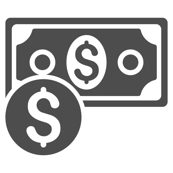 Dollar Cash Flat Vector Icône — Image vectorielle