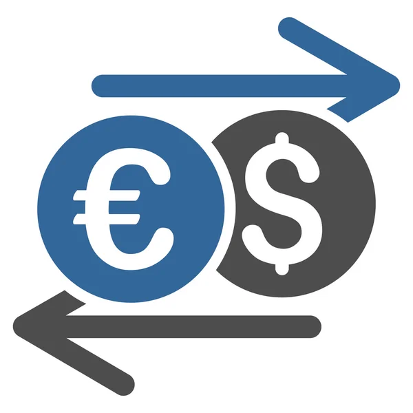 Valuta Exchange platt vektor Icon — Stock vektor