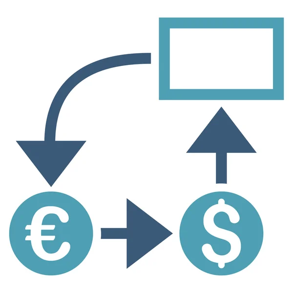 Cashflow Flat Vector Icon — Stock Vector