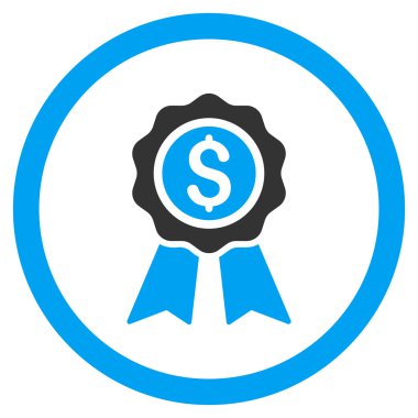 İş Ödülü yuvarlak vektör simgesi