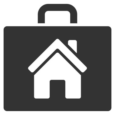 Realty büyük düz vektör simgesi