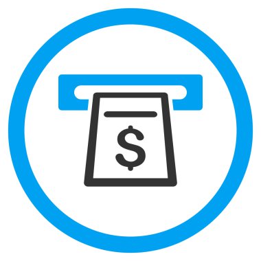 Para yuvarlak vektör simgesi