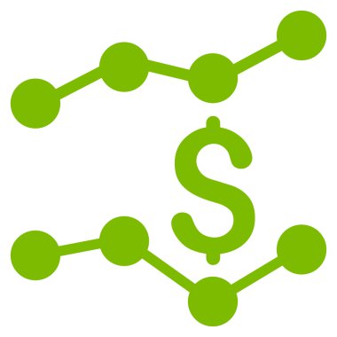 Satış listelerinde düz vektör simgesi