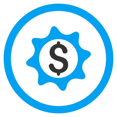 Para mühür vektör simge yuvarlak