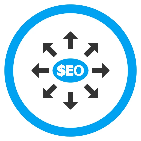 Icono de Vector Redondeado de Marketing Seo — Vector de stock